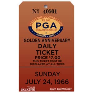 PGA Championship 1966 Ticket Sticker