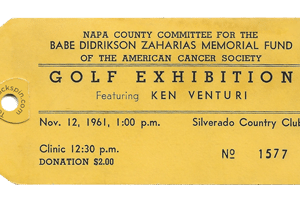 Ken Venturi Exhibition Ticket Sticker