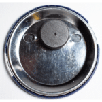 A picture of the back of the Retro Golf Button Magnet available in the Tour Backspin Golf Shop