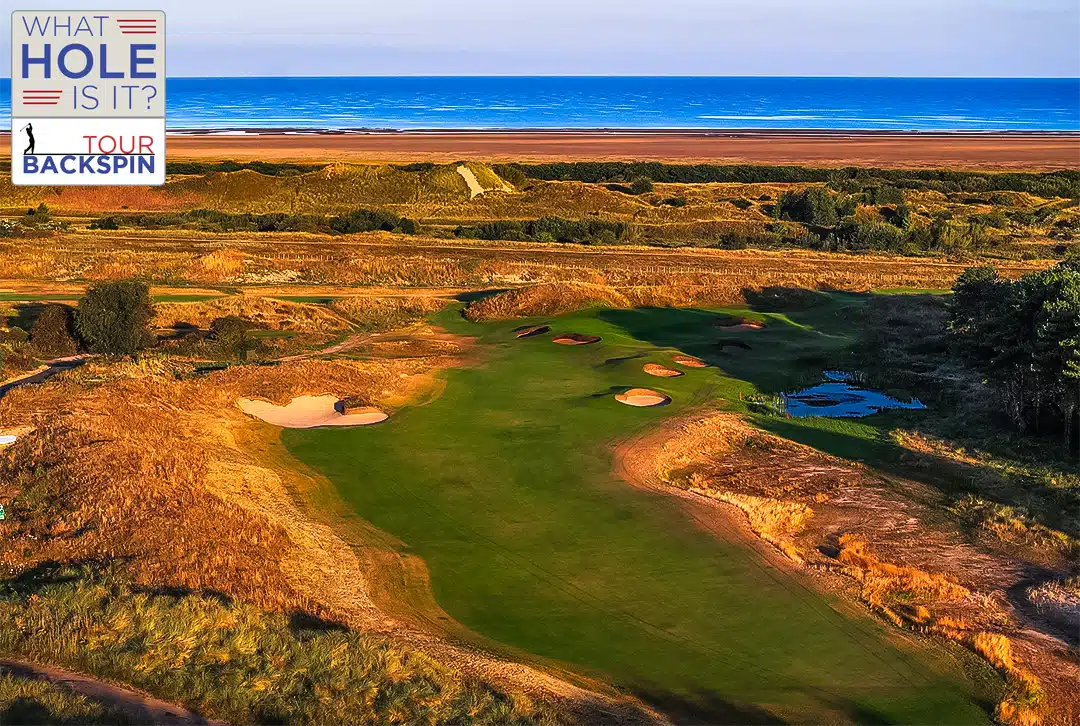 A picture of the golf hole used for the WHAT HOLE IS IT? contest from Tour Backspin